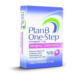 Plan B One-Step (Levonorgestrel 1.5 mg) Emergency Contraceptive